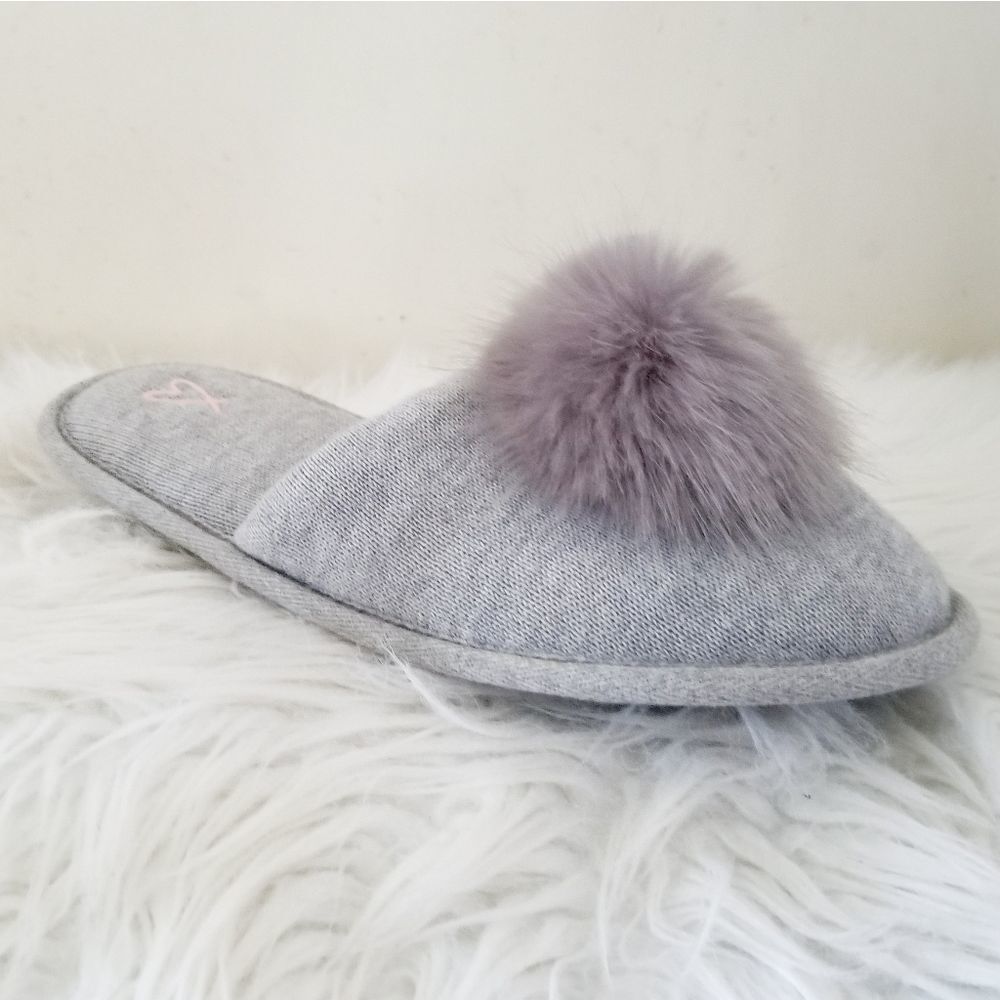 Victoria's Secret slip on slippers gray